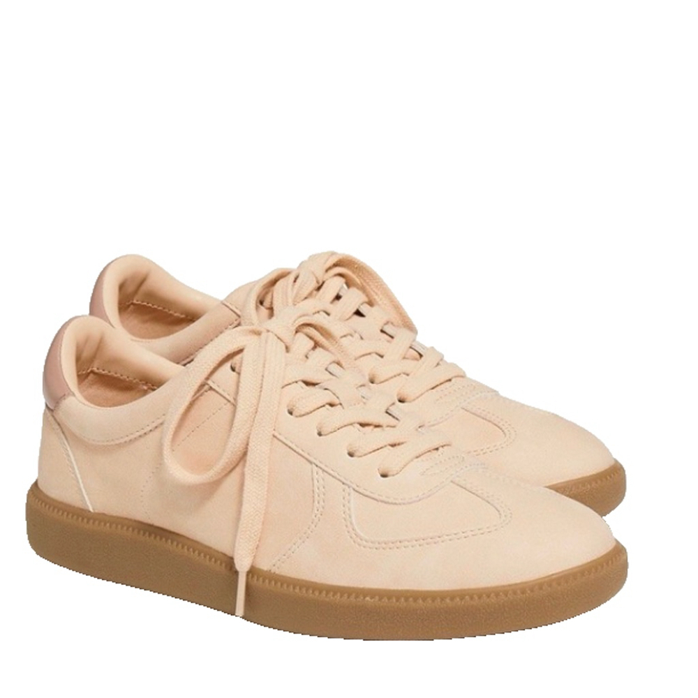 J. CREW City Tour Sneakers 9 Suede/Leather Sunwashed Coral Gum Sole